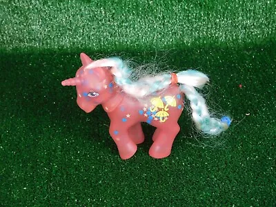 1984 Hasbro G1 MLP My Little Pony Glow-N-Show Blue Hearts Dazzleglow RARE • $119.99