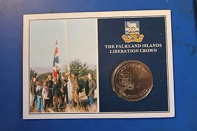 Falklands Islands Liberation Crown (1982) - Mint Condition In Folder • £7.50