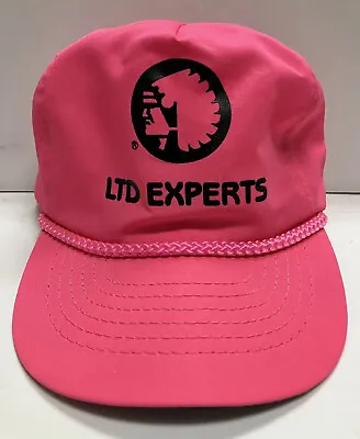 Vintage Mutual Of Omaha Hot Pink Hat - Trucker Golf Cap Native American Indian • $33