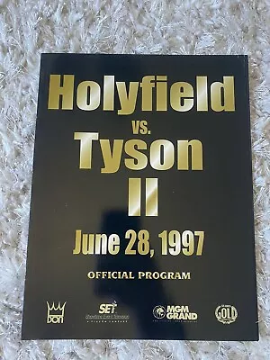 Mike Tyson Holyfield 2 Official Program June 28 1997 • $74.74