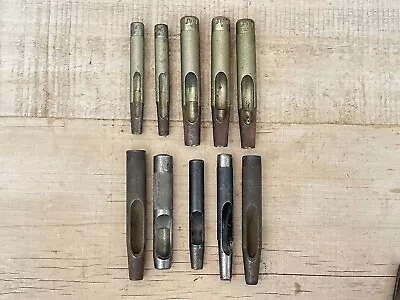 Vintage Lot X10 Large Metric Wad Punches JMT MIFER Mechanics Leatherwork • $26.10