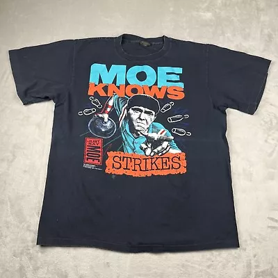 VTG 90s Moe Knows Strikes Bowling T Shirt Men XL Single Stitch Parody Changes • $22.99