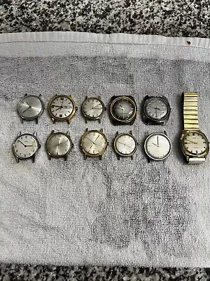 Vintage Timex Mens Watch Watches Marlin Telephone Lot • $40