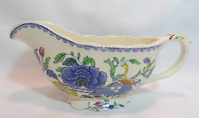 Mason's Ironsone England REGENCY PLANTATION COLONIAL Gravy Boat Some Damage • $15