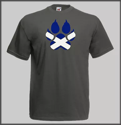 Sled Dog Spirit Scottish Paw Husky T Shirt Canicross Bike Jor Scotland Cani • £14.07