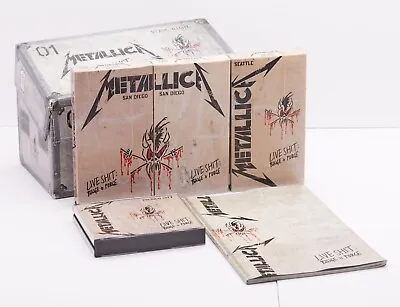 Vintage Metallica Live Shit Binge & Purge Box Set VHS CD Rock Metal • $65