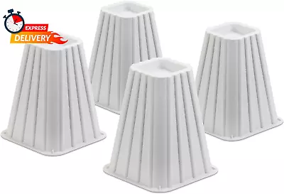 STO-01006 Stackable Bed Risers 4-Pack White 300 Lbs • $16.03