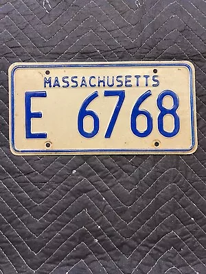 1973 Massachusetts Blue White License Plate • $25