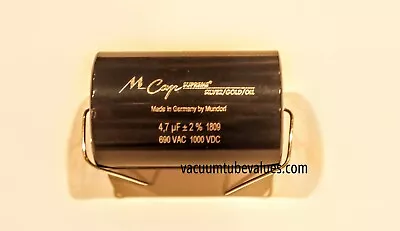 Mundorf MCap Supreme Silver Gold Oil Capacitor 4.7 Uf 4.7uf 1000VDC • $125.95