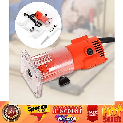 Electric Laminate Edge Trimmer Mini Router Wood Carving Tool Kit 1/4'' Collet US • $16.15