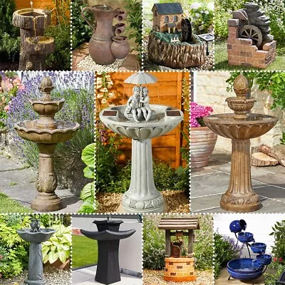 £169.99 • Buy Smart Garden Solar Powered Outdoor Water Feature Fountain Bird Bath - All Styles