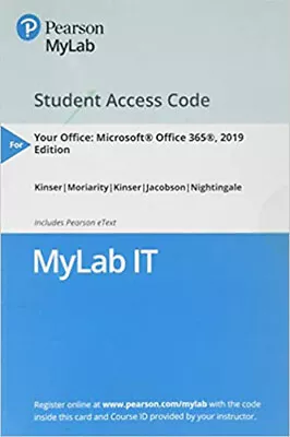MyITLab With EText--Access Card--For Your Office  MyLab IT  Office 2019 • $169.98