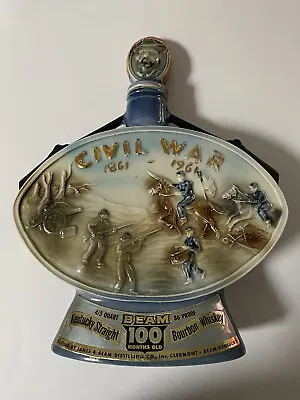 Jim Beam Vintage Decanter Kentucky Whiskey Civil War Centennial/Pre-Owed Empty • $199