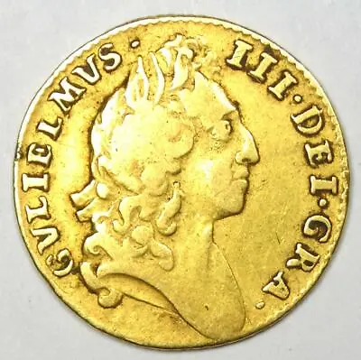£1343.64 • Buy 1695 Britain England William III Gold Half Guinea 1/2G - Choice VF Detail - Rare