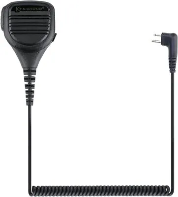 Walkie Talkie Speaker Mic Shoulder Speaker Mic For 2 Pin Motorola Two Way Radio • $19.99
