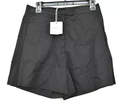 Six Crisp Days Womens Black Solid Zip Fly Lightweight High Waisted Shorts L • $14.61