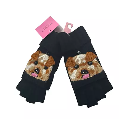 Kate Spade Terrier Dog Pop Top Gloves Mittens New • $49.50