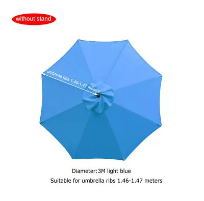 Garden Patio Canopy Umbrella Cover Replacement For 2m 2.7m 3m 6/8 Arm • £28.63