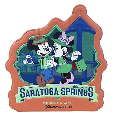 Disney World Parks DVC Saratoga Springs Resort Mickey & Minnie Fridge Magnet NEW • $15.87