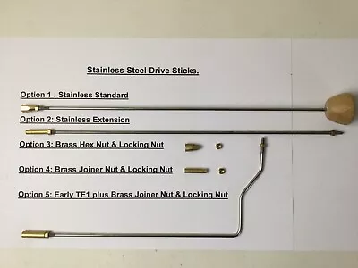 Mamod Steam Stainless Steel Drive Sticks / Steering Rods & Parts SIX Options • £6.90