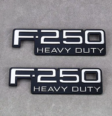 2pc F-250 Heavy Duty Fender Emblem 92-96 Logo F7TB16B114BA Badge Ornament New • $29.69