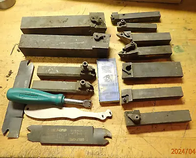Pile Of Older Cnc Carbide Insert Metal Lathe Tool Holders Kennametal Other • $55
