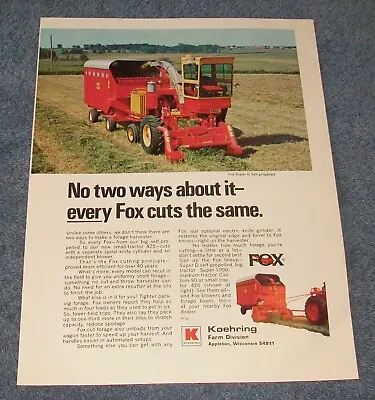 $10.99 • Buy 1970 Koehring Fox Super D Vintage Color Farming Ad  No Two Ways About It... 