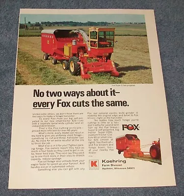$10.99 • Buy 1970 Koehring Fox Super D Vintage Color Farming Ad  No Two Ways About It... 