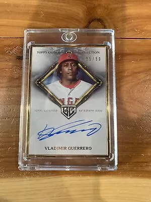 2023 Topps Gilded Collection Vladimir Guerrero Gold Framed Auto /50 🔥 • $49.99