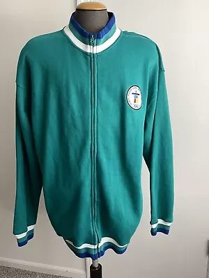 2010 Vancouver Olympic Winter Games Turquoise XXL Full Zip Jacket/Sweatshirt 2XL • $59.99