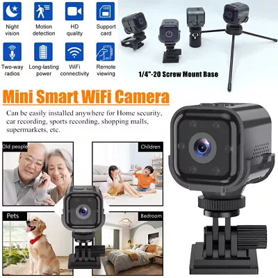 1080P Mini Wifi Camera Car Home Security Dash Sport Cam 2Way Audio Body Recorder • £22.50