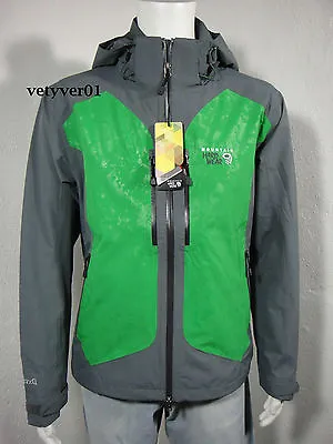 Mountain Hardwear Dry.Q  Waterproof Snowboard Jacket Gray/Green Size XL  • $99.95