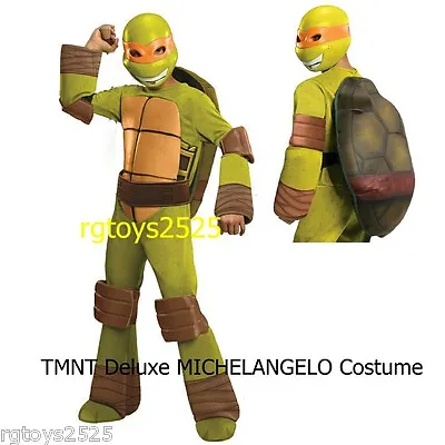 Teenage Mutant Ninja Turtles Deluxe Michelangelo Costume Child Size 10-12 New • $89.99