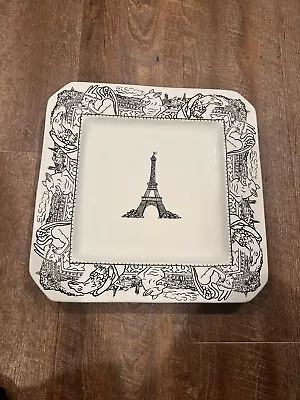 VTG Mikasa KT534 Parisian Scenes 16” Square Platter Steinburg Discontinued Rare • $102.09