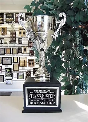 Fishing Hunting 16 Year Perpetual Award Silver Metal Cup Award Trophy J*mcj3s ^ • $90.75