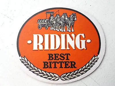 Vintage MANSFIELD BREWERY - Riding Best Bitter  .  Cat No'103 Beer Mat / Coaster • £1.95