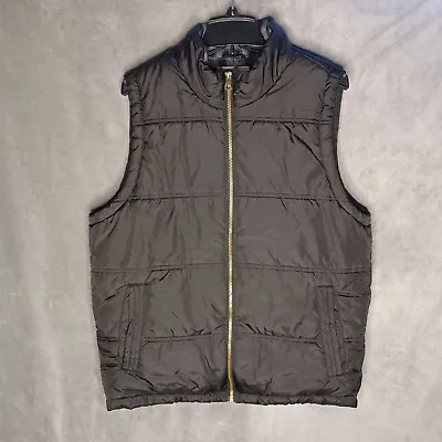 Original Weatherproof Vest Black Mens Size Large With Full Zipper. B1391 • $22.50