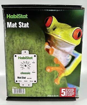 White Habistat Classic Reptile Thermostat Mat Stat Max 300W HTMW1 Boxed • £24.99