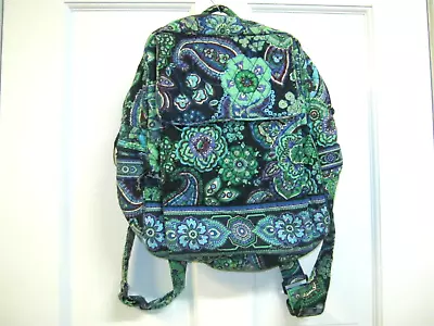 Vera Bradley Medium Backpack BLUE RHAPSODY 13 X 11.5 X 5 USED • $17.99