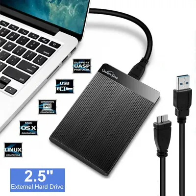 2.5  External Hard Drive 1TB 2TB Portable High Speed Hard-Disk For Laptop Backup • $15.97