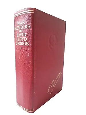 War Memoirs Of David Lloyd George Volume 1 Odhams  Press 1938 • £6