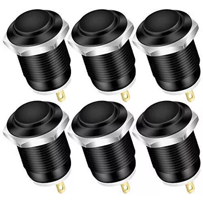 6Pcs 12mm Momentary Push Button Switch 12v Waterproof Round Power Push Button • $12.19