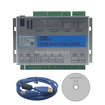 Upgrade CNC Mach3 USB 3 Axis Motion Control Card Breakout Board 2MHz MK3-V • $141.55