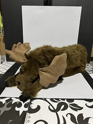 Ditz Designs The Hen House Brown Stuffed Realistic Moose Plush 16  • $30