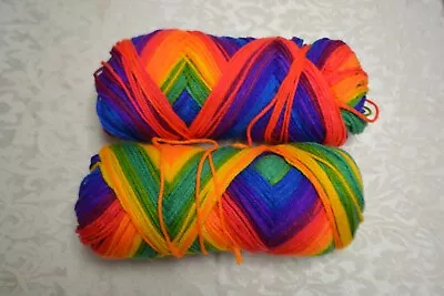 Southern Belle Mill End Yarn 14 Oz Favorite Stripe 4 Ply Acrylic • $5.60