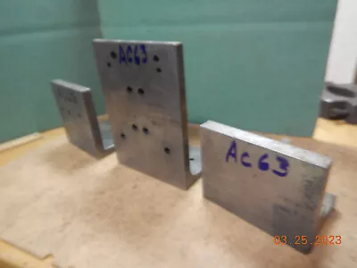 Lot Ac63  3 Older Small Angle Plates  Machinist Jig Fixture Setup Tooling • $89.99