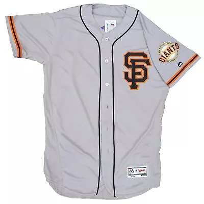 Mens MLB SF Giants Authentic On Field Flex Base Jersey - Road Gray Alt Logo • $99.99