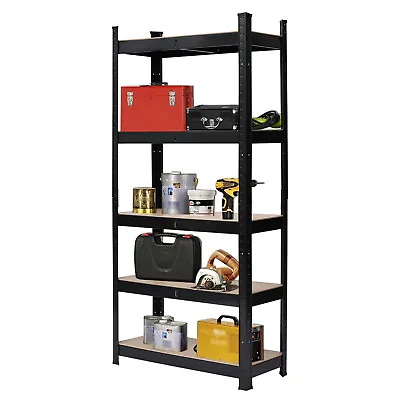 Adjustable 5-Tier Shelf Garage Shelving Unit Rack Storage Oragnizer 150x70x30cm • $39.99