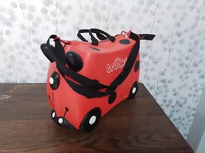 Trunki Harley The Ladybird Kids Ride On Suitcase Hand Luggage With Key & ID Tag. • £15