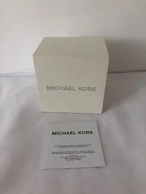 Michael Kors Empty Watch Box White Storage 3.5  X 3.5  X 3.2  • $39.99